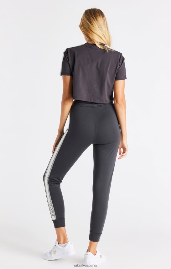 vestir es SikSilk mujer camiseta corta gris 4NP28R30