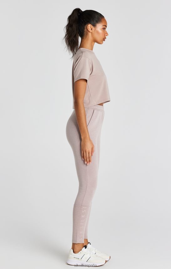 vestir es SikSilk mujer camiseta corta rosa lavada 4NP28R34