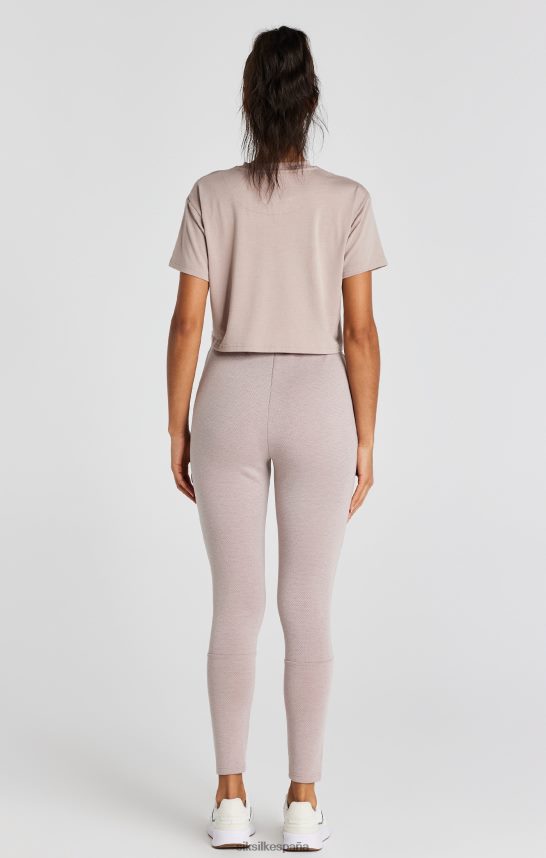 vestir es SikSilk mujer camiseta corta rosa lavada 4NP28R34