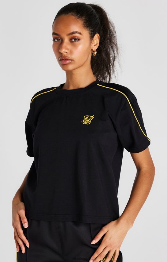vestir es SikSilk mujer camiseta negra 4NP28R49