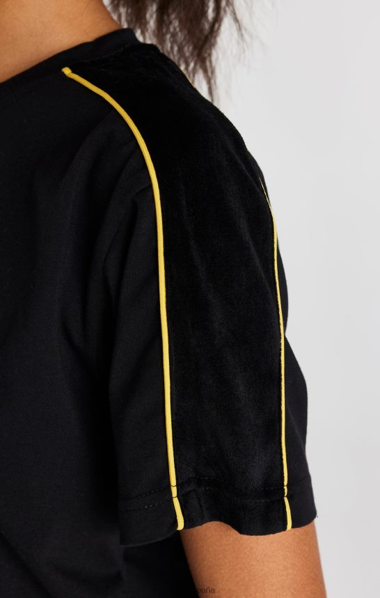 vestir es SikSilk mujer camiseta negra 4NP28R49