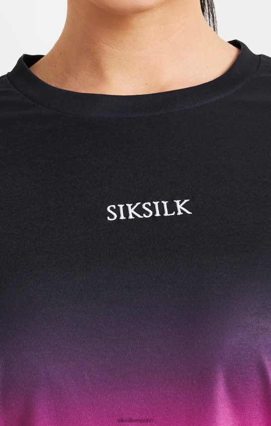 vestir es SikSilk mujer camiseta rosa desvanecida 4NP28R56