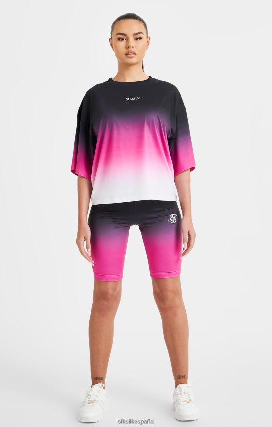 vestir es SikSilk mujer camiseta rosa desvanecida 4NP28R56
