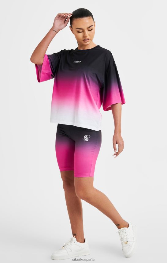 vestir es SikSilk mujer camiseta rosa desvanecida 4NP28R56