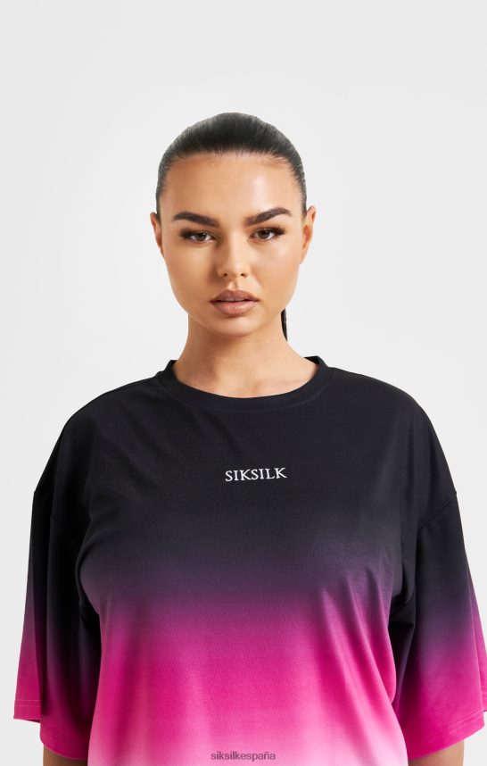 vestir es SikSilk mujer camiseta rosa desvanecida 4NP28R56