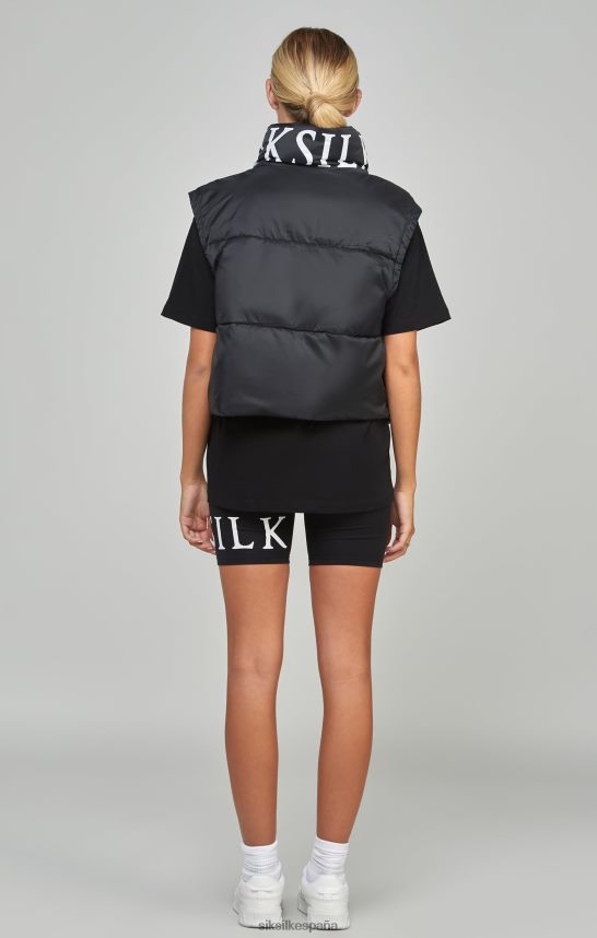 vestir es SikSilk mujer chaleco corto negro 4NP28R132
