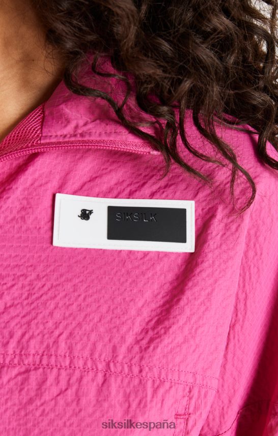 vestir es SikSilk mujer chaqueta corta rosa fruncida 4NP28R134