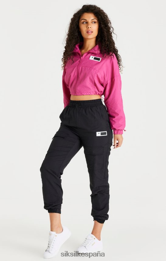 vestir es SikSilk mujer chaqueta corta rosa fruncida 4NP28R134