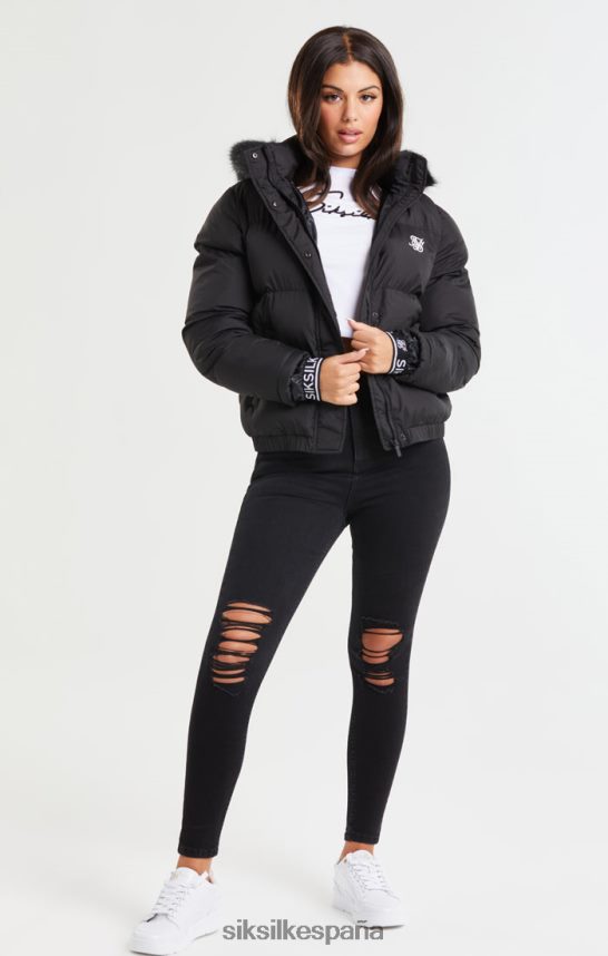 vestir es SikSilk mujer parka corta Core - negro 4NP28R140