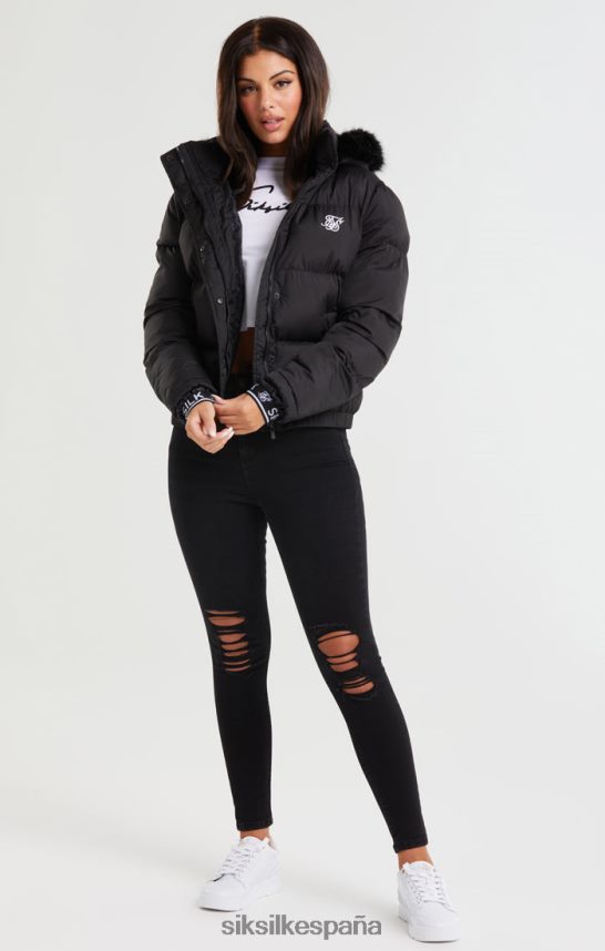 vestir es SikSilk mujer parka corta Core - negro 4NP28R140