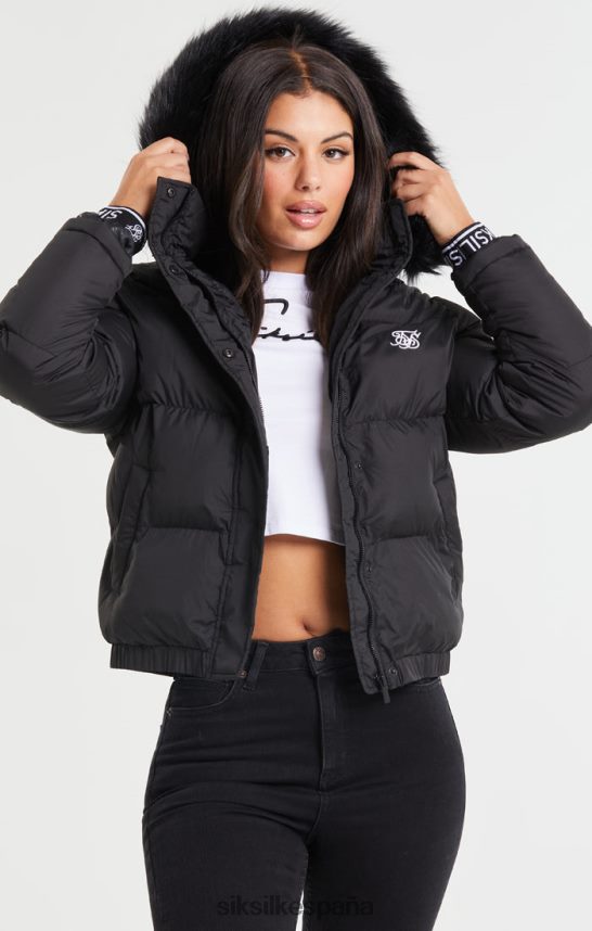 vestir es SikSilk mujer parka corta Core - negro 4NP28R140