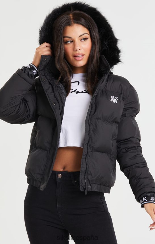 vestir es SikSilk mujer parka corta Core - negro 4NP28R140