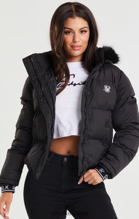 vestir es SikSilk mujer parka corta Core - negro 4NP28R140