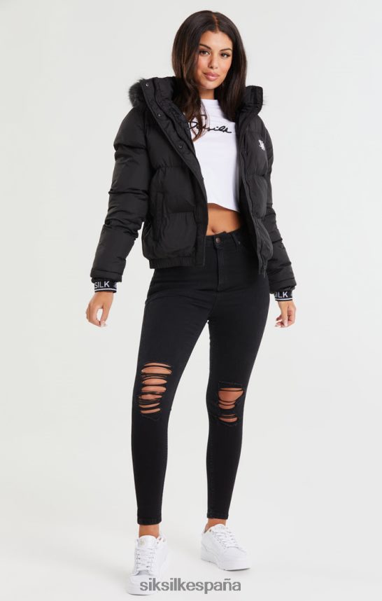 vestir es SikSilk mujer parka corta Core - negro 4NP28R140