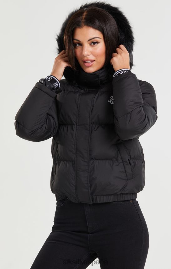 vestir es SikSilk mujer parka corta Core - negro 4NP28R140