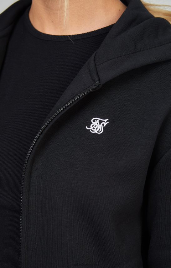 vestir es SikSilk mujer cremallera esencial negra 4NP28R100