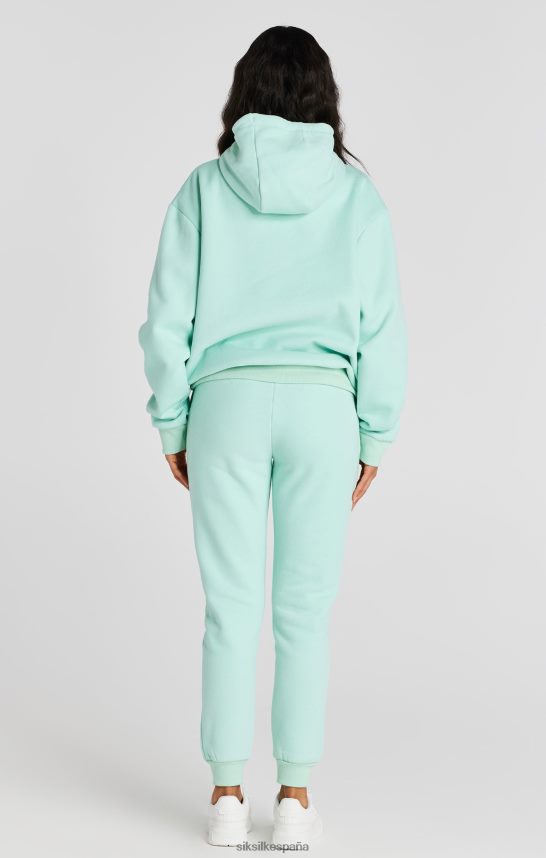 vestir es SikSilk mujer sudadera con capucha extragrande de lujo en color menta 4NP28R164