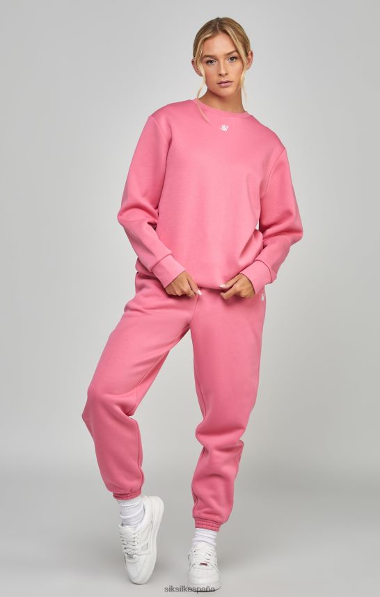 vestir es SikSilk mujer sudadera rosa esencial 4NP28R103