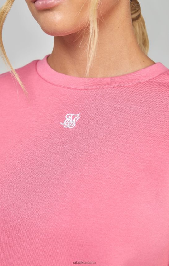 vestir es SikSilk mujer sudadera rosa esencial 4NP28R103