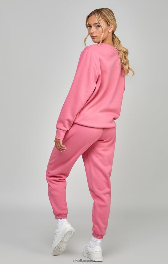 vestir es SikSilk mujer sudadera rosa esencial 4NP28R103