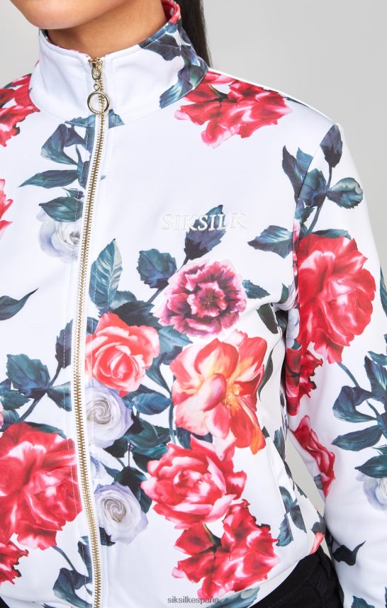 vestir es SikSilk mujer top deportivo crudo con flores 4NP28R77