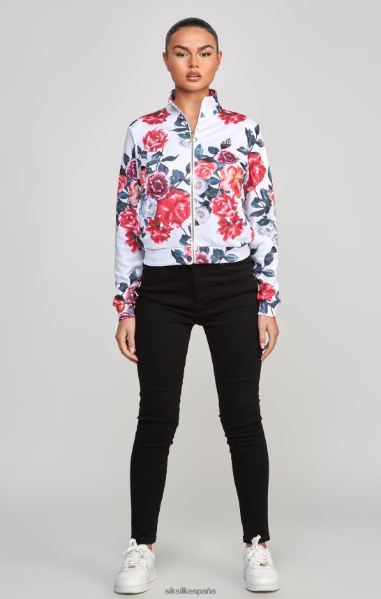 vestir es SikSilk mujer top deportivo crudo con flores 4NP28R77