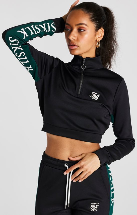 vestir es SikSilk mujer top deportivo negro 4NP28R74