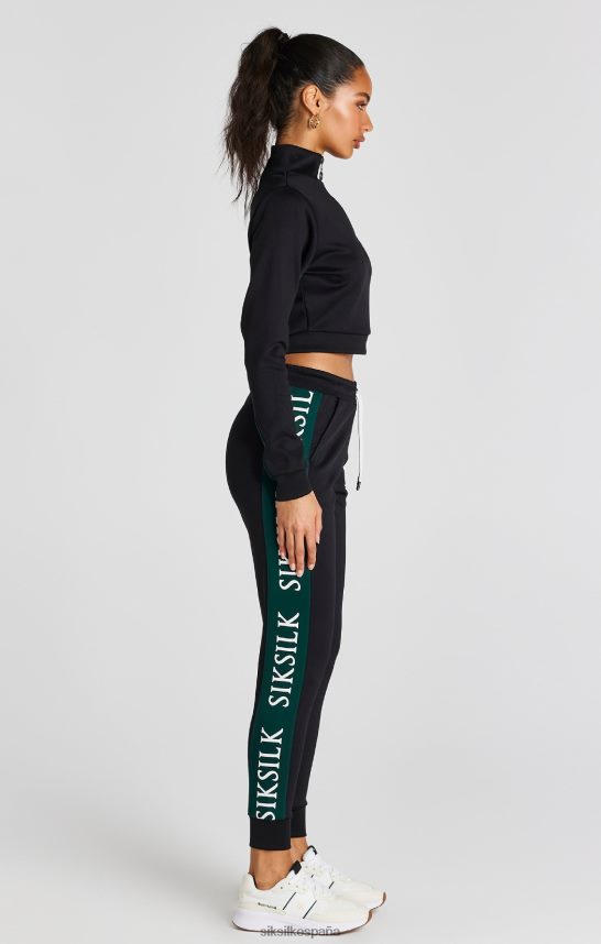 vestir es SikSilk mujer top deportivo negro 4NP28R74