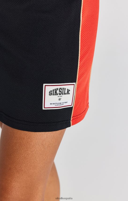 vestir es SikSilk mujer vestido de baloncesto con paneles negros 4NP28R147