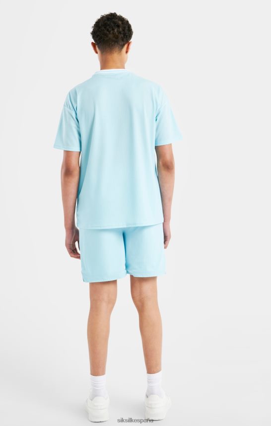 vestir es SikSilk x Niños Pantalones cortos holgados con logo de Messi - azul 4NP28R313