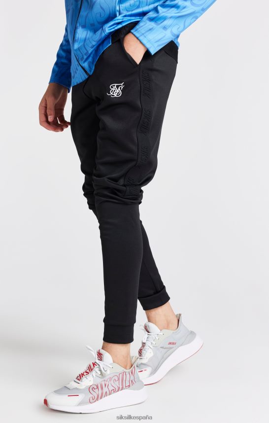 vestir es SikSilk Niños joggers negros ajustados 4NP28R302