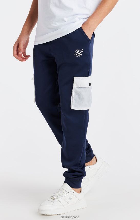 vestir es SikSilk Niños pantalón cargo con bolsillo azul marino 4NP28R306