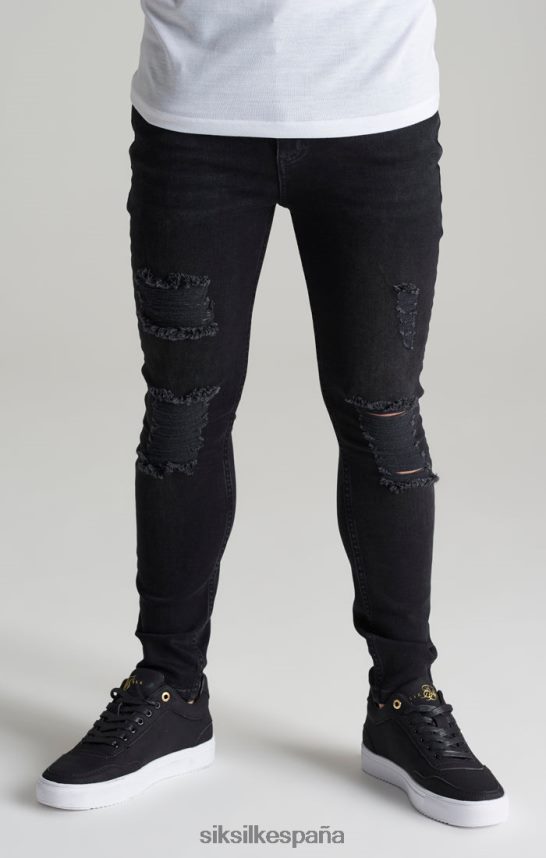vestir es SikSilk Niños jeans ajustados desgastados 4NP28R310