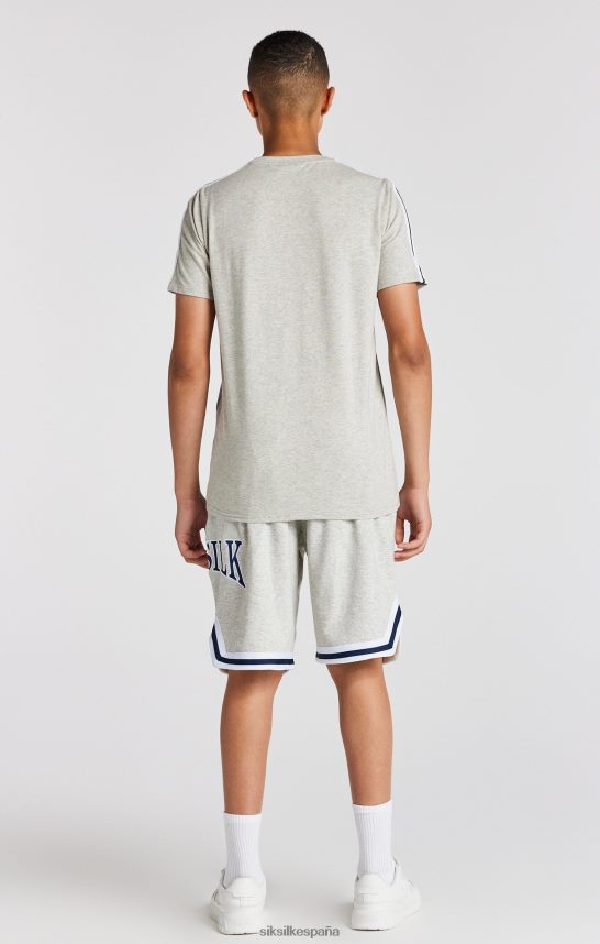 vestir es SikSilk Niños camiseta universitaria gris jaspeado 4NP28R283