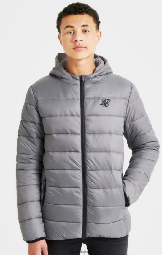 vestir es SikSilk Niños chaqueta burbuja reversible gris 4NP28R298