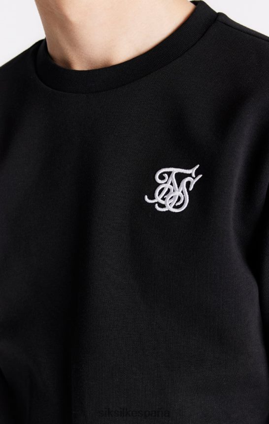 vestir es SikSilk Niños sudadera negra esencial 4NP28R291