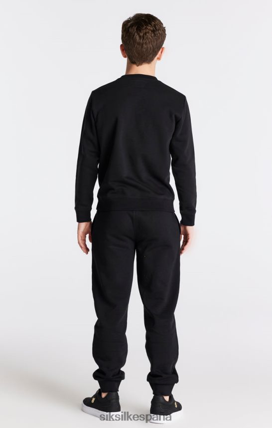vestir es SikSilk Niños sudadera negra esencial 4NP28R291